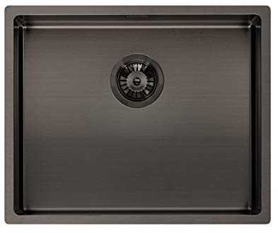 Reginox Miami 50x40cm Grey Single Bowl Undermount Stainless Steel Kitchen Sink