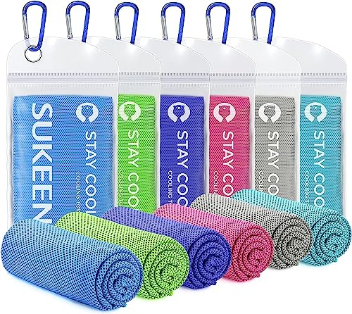 Kühlendes Handtuch (101,6 x 30,5 cm), Eishandtuch, weiches, atmungsaktives Kühltuch, Mikrofaser-Handtuch für Yoga, Sport, Laufen, Fitnessstudio, Workout, Camping, Fitness, Workout und mehr Aktivitäten