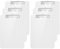 Hnogri Lot de 6 presse-papiers en plastique format A4 standard Plastique dur, Clipboard A4 dessin de mode, Planchettes à pince et porte-formulaires, Clipboard taille 31.5 x 22.5 cm, Blanc