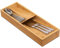 guiogc Bamboo Silverware Drawer Organizer, Kitchen Cutlery Tray,Utensil Holder for Spoons, Forks, Knives in Kitchen