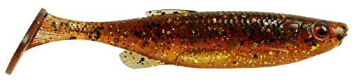 Savage Gear Fat Minnow T-Tail 13cm 20g - 5 Gummishads, Farbe:Motoroil UV