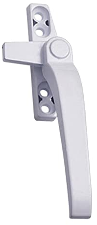 zalati Manija de ventana Reemplazo universal Aleación de aluminio con cerraduras para interruptor de doble acristalamiento Seguridad de puerta de ventana - Barra de mano derecha Blanco