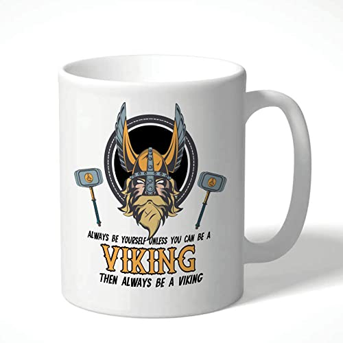 Wanky Candles Viking Mug - Always Be Yourself Unless You Can Be a Viking, Norse Mythology Gift