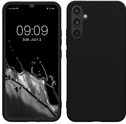 kwmobile Custodia Compatibile con Samsung Galaxy A34 5G Cover - Back Case per Smartphone in Silicone TPU - Protezione Gommata - nero