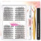 Cluster Faux Cils Individuel, LAWEZX Extension Cils Kit avec 196 Pcs Réutilisable Cils Manga, Super Hold Lash Bond et Seal, Brucelles et Dissolvant pour Cils, Look naturel Cosplay (Manga Lashes)