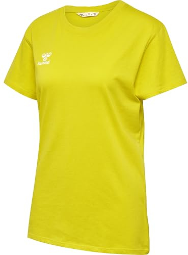 hummel Womens hmlGo 2.0 T-Shirt, Yellow, Medium