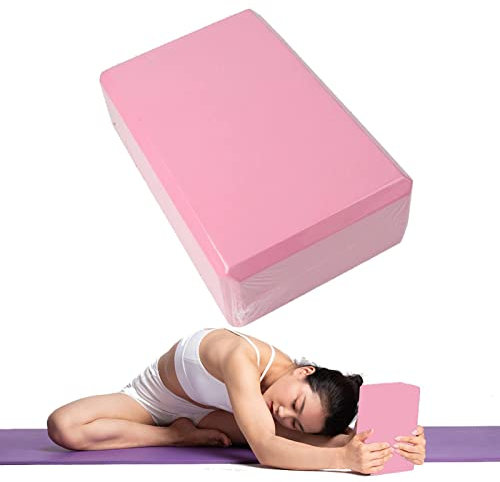 Smileshiney 2 Bloc De Yoga Lot de Yoga Blocs Mousse De Soutien Blocs d'exercice Doux Et Antidérapants | Blocs D'étirement pour Le Yoga, Le Pilates Et La Méditation, Accessoires De Yoga, 23x15x7,5cm