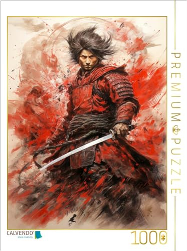 CALVENDO Puzzle Der siegreiche Samurai | 1000 Teile Lege-Größe 48 x 64 cm Foto-Puzzle für glückliche Stunden