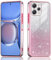 JNERBUYI Funda Bumper para Xiaomi Redmi 12 4G, Funda para móvil de Antigolpes, Carcasa Ultrafina Galvanizada, Funda Brillante para Niñas. Rosa