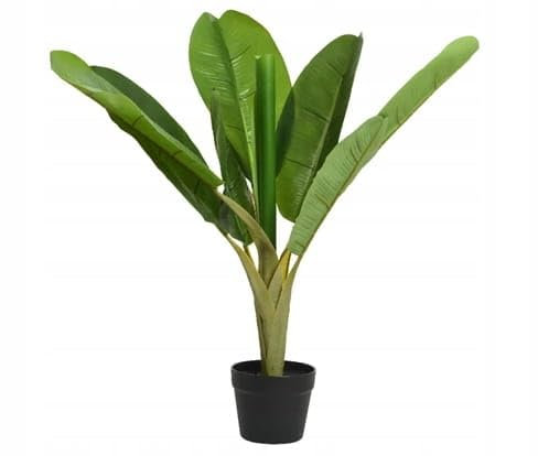 Kaemingk Künstlicher Bananenbaum – Groß, Natürliches Aussehen, 75x50 cm, Leicht zu Reinigen