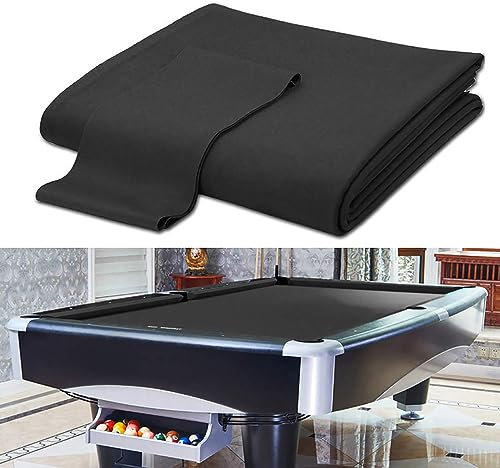 Schwarzer professioneller Billardtisch-Filz für 2,7 m Standard-Billardtische – Kamm-Mischgewebe mit Kissenleiste – Indoor-Sport-Spielzimmer-Upgrade