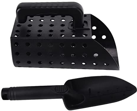 Metall Detektion Schaufel, Tragbares ABS-Werkzeug-Set, Easy Metal Finder für Gold, Silber, Münzen Im Untergrund, Sand Sifter, für Erwachsene und, Geeignet für Strand, Kies