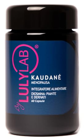 LULYLAB Kaudane - Integratore Menopausa e Premenopausa 60 Capsule - Controllo Vampate, Sudorazione e Umore - Supporto Ormonale con Trifoglio, Kudzu, Diosmina, Salvia, Luppolo e Biancospino