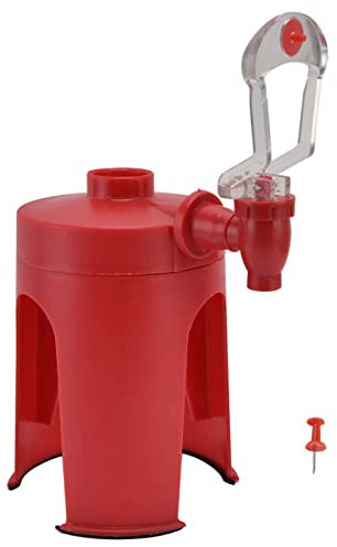 Culnflun Water Dispenser Mini Automatic Red Upside Down Drink Fountain for Home Travelling Camping Water Soda Beverage