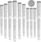 MAZEL Set di 10 impugnature in gomma antiscivolo per mazze da golf, ad alte prestazioni, standard/medie/dimensioni (grigio, medio)