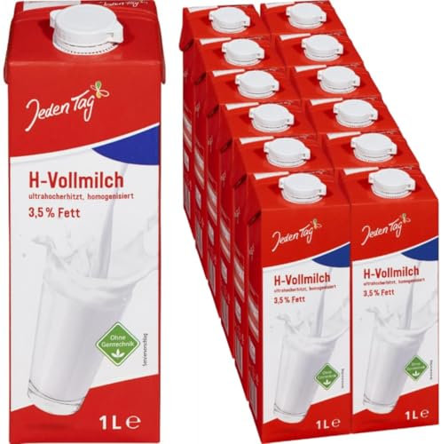 Jedden Tag H-Milch 3.5 prozent, 12er Pack (12 x 1 l)