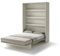 Friderik Bed Concept BC-01 Wandklappbett Vertikal Schrankbett mit Matratze, 140x200 cm (Kaschmirfarbe)