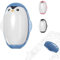 Pinguino Leva Pelucchi Maglioni e Peli Animali Riutilizzabile – Rullo in Silicone Lavabile, Portatile e Compatto, Adatto a Vestiti e Tutte le Superfici (Blu)