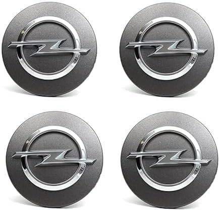 TGYHUJIK 4Pcs Radkappen für Auto für Opel Meriva A Meriva B 2003-2017 Ersatz-Radkappen Wasserdicht, staubdicht, verschleißfest, Sonnenschutz Auto-Dekor-Zubehör,Silver-58mm