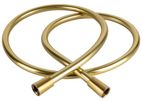 Tubo flessibile per doccia antideflagrante da 1,5 m/2 m con attacchi in ottone, flessibile antitorsione, per vasca da bagno, oro, 2 m, 1 pz.