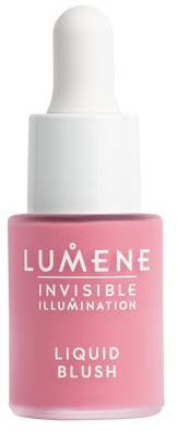 LUMENE Invisible Illumination Liquid Blush | Farbton Frosty Petal | Für einen frischen, rosigen Glanz | Leichte, aufbaubare Formel mit strahlendem Finish | Vegan | 15 ml