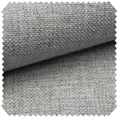 novely® MUDAU - Grob Gewebter Polsterstoff - Melierter Möbelstoff mit Flachgewebe - Pflegeleichte Meterware 1lfm | Farbe: DI-91 Steingrau