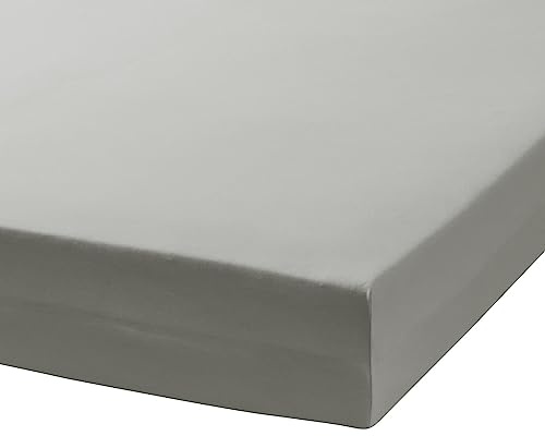 TRAUMSCHLAF Premium Interlock Jersey Spannbettlaken – Weiches Jersey Spannbetttuch aus 100% Baumwolle – elastisch & formstabil – passend bis 30 cm Matratzenhöhe – 180x200-200x200 cm, grau