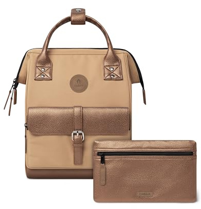Cabaïa Rucksack Damen Adventurer Launceston 10L - Wasserabweisend | Laptopfach 10,5 · Handgepäck · Weite Öffnung · MOLLE-Taschen · Vegan zertifiziert · Langlebig