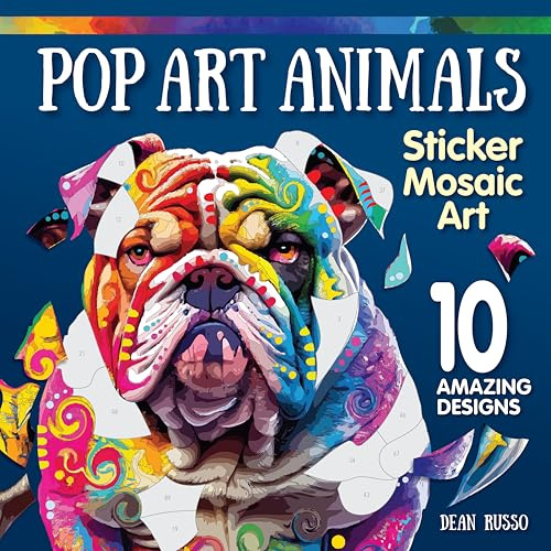 Pop Art Animals Sticker Mosaic Art: 10 Amazing Designs