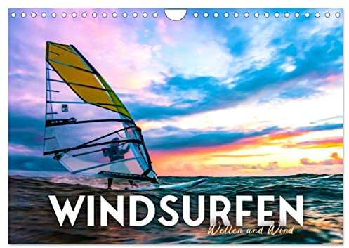 Windsurfen - Wellen und Wind (Wandkalender 2026 DIN A4 quer), CALVENDO Monatskalender: Mehr Wind als Welle. (CALVENDO Sport)