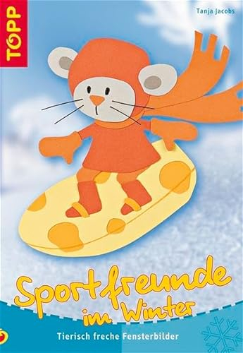 Sportfreunde im Winter: Tierisch freche Fensterbilder