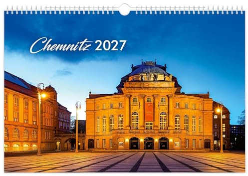 Kalender Chemnitz 2027: | 45 x 30 cm | weißes Kalendarium