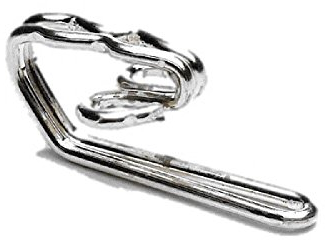 Chromed Chrome Curtain Header Tape Hooks 50 Pieces