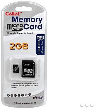 Cellet MicroSD 2GB Memory Card for Asus / Asmobile