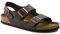 Birkenstock Herren Milano Birko-Flor Weit Sandalen, Braun (Dunkelbraun), 45 EU