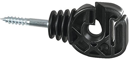 Patura Seil / Bandisolator, Holzgewinde, für Seil und Band bis 20 mm (25 Stück/Pack)