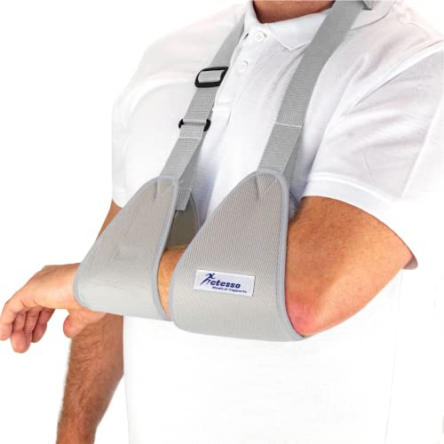 Actesso Cabestrillo para Brazo Eslinga Inmoviliza y estabiliza el brazo tras lesiones del brazo, la muñeca o la mano para sujeción de escayola (Grande)