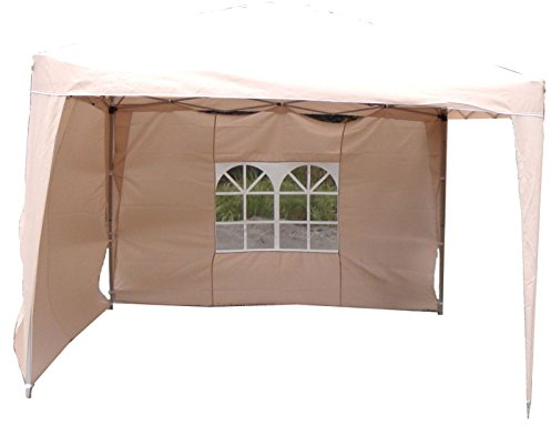 Seitenteile 2erSet für Alu Faltpavillon 3x3m beige Seitenwand Pavillon