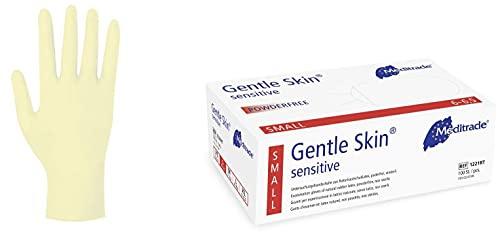 Meditrade Gentle Skin Sensitive - Latex-Untersuchungshandschuhe - puderfrei - 1000 Einmalhandschuhe - Größe S