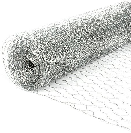 Chicken Wire Galvanised Finish 25mm Mesh. 0.6m x 10m Long