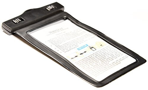 PROtastic® Universal Waterproof Case Dry Bag For iPhone 6, 6 plus, 5, 5s, 4, Samsung Galaxy S6 and S6 Edge S5 S4, Samsung Note; Touch responsive front and back Transparent Screen Protector Windows; Durable (Black)