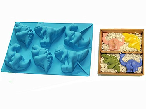 FantasyDay Halloween Dinosaurier Silikon Backformen, Antihaftbeschichtet Silikon Kuchenform Muffinbackformen Brotbackform Backform Kasten für Muffins Kuchen Pudding - Hochwertige Silikonbackform