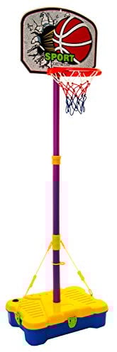 Hillington Portable Adjustable Junior Basketball Stand Net for Children with Carry Case and Ball