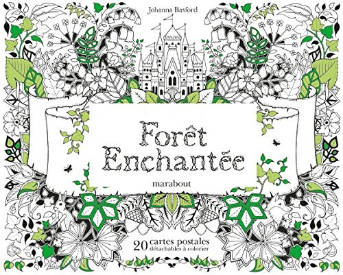 Forêt enchantée: 20 cartes postales détachables à colorier