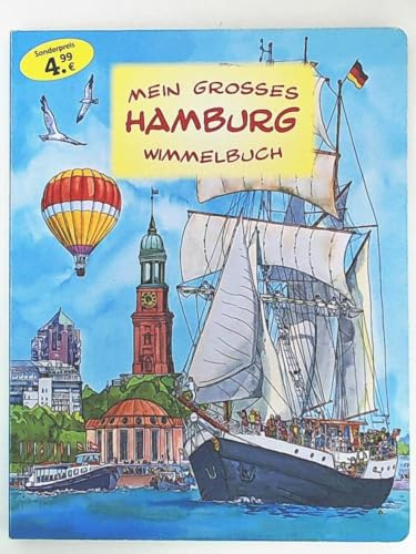 Aleksandra & Aleksander MEIN GROSSES HAMBURG WIMMELBUCH großformatiges Pappbilderbuch von 2012, 14 Seiten