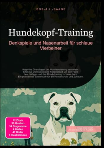 Hundekopf-Training: Denkspiele und Nasenarbeit für schlaue Vierbeiner: Kognitive Grundlagen der Hundeerziehung verstehen. Effektive Denkspiele und ... Spielebuch für die Hundeschule und Zuhause.