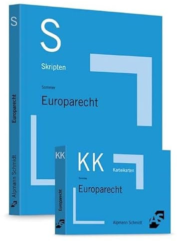 Bundle Sommer, Skript Europarecht + Sommer Karteikarten Europarecht