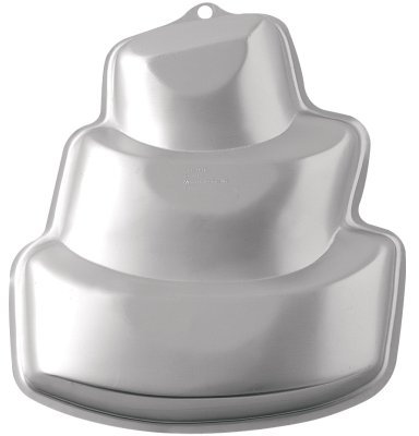 Wilton Topsy Turvy Kuchenform aus Aluminium, verspielt, Silber, Backform, Baking Pan, Kuchenform, 3094743031