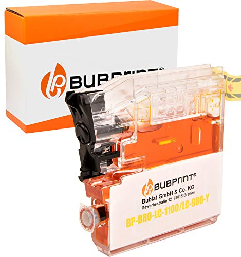 Bubprint Druckerpatrone kompatibel als Ersatz für Brother LC-1100 LC-980 für DCP-145C DCP-195C DCP-375CW DCP-585CW DCP-J715W MFC-490CW MFC-5890CN MFC-6490CW Gelb