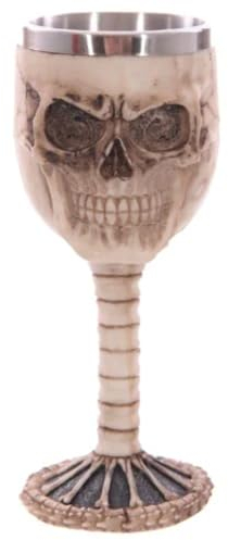 Puckator SK124 Calice Crâne et Colonne Vertébrale